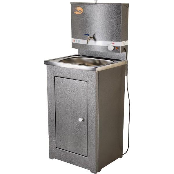 Умывальник дачный ЛЮКС с подогревом нерж. мойка серебр. Вихрь