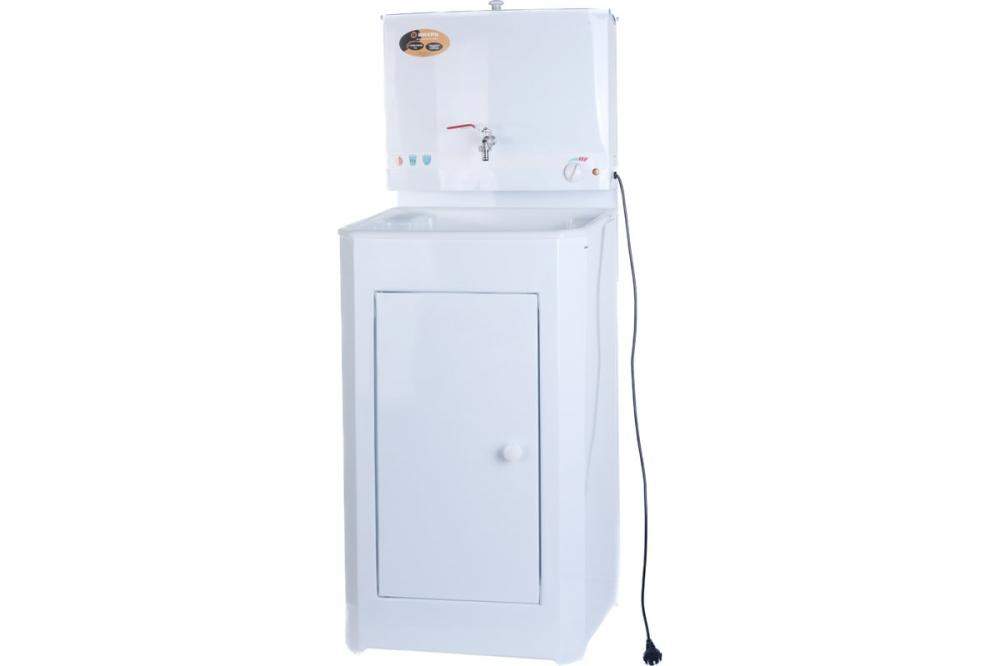 Умывальник дачный ЛЮКС с подогревом пластик. мойка бел. Вихрь