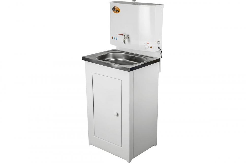 Умывальник дачный ЛЮКС с подогревом нерж. мойка бел. Вихрь